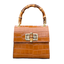 Cargar imagen en el visor de la galería, Gisele Bamboo Handle Handbag | Camel
