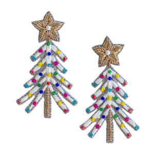 Christmas Raffia Christmas Tree | White