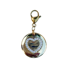 Load image into Gallery viewer, Love Heart Round Coin Charm Pendant
