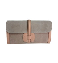 Load image into Gallery viewer, Romina Suede Clutch &amp; Crossbody Bag | Light Pink
