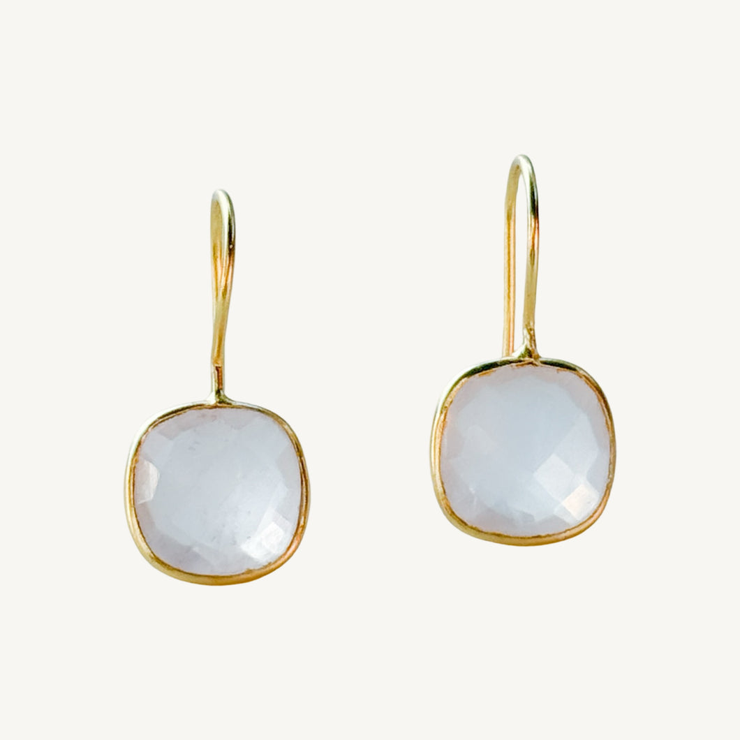 Emilia Earrings | Rose Quartz