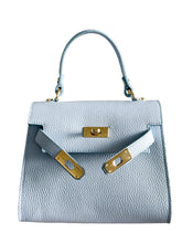 Load image into Gallery viewer, Giuliana Leather Handbag | Ice Blue
