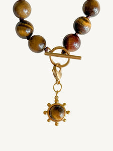 Tiger Eye Sun Pendant