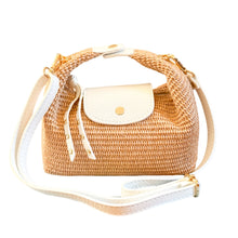 Cargar imagen en el visor de la galería, Sicily Raffia Handbag | White
