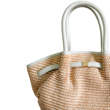 Cargar imagen en el visor de la galería, Roberta Raffia Handbag | Cream
