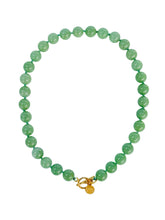 Cargar imagen en el visor de la galería, Green Aventurine Gemstone Knotted Necklace
