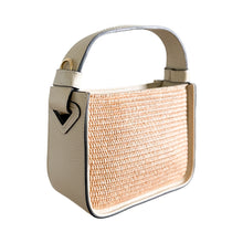 Load image into Gallery viewer, Caterina Raffia and Leather Handbag | Ivory
