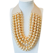 Load image into Gallery viewer, Shannan Beaded Layered Necklace | Matte Gold
