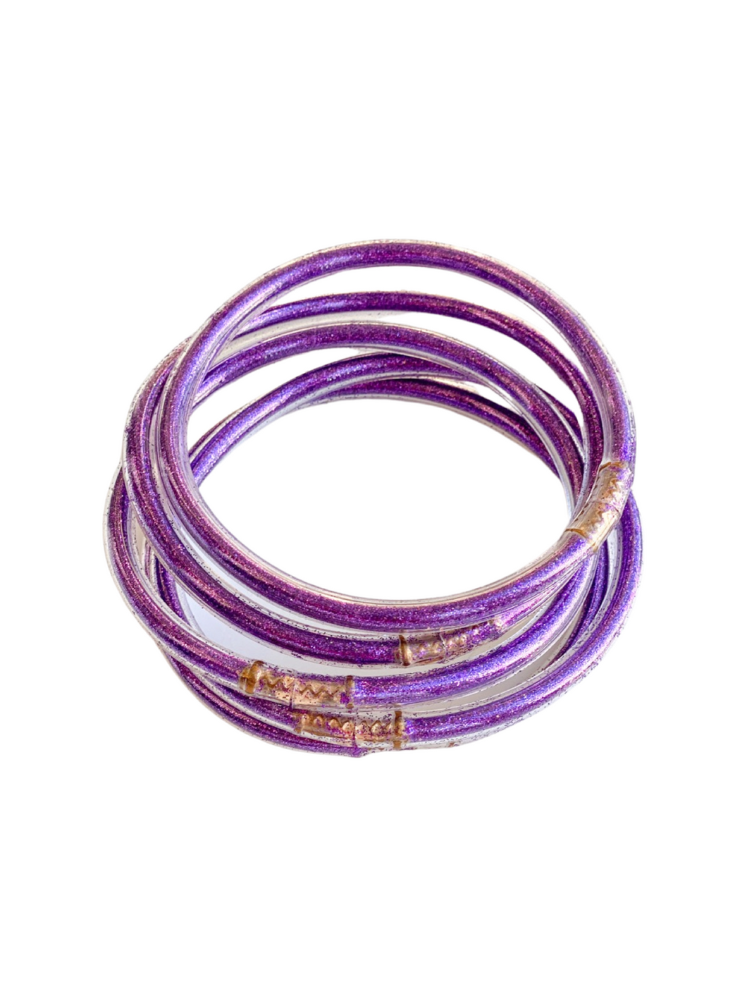 Glitter Jelly Bracelets | Purple