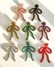 Load image into Gallery viewer, Coquette Embroidered Earrings | Multicolor
