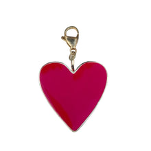 Load image into Gallery viewer, Red and Gold Heart Charm Pendant
