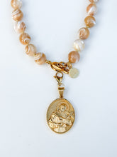 Cargar imagen en el visor de la galería, St. Francis Gold Coin Charm Pendant
