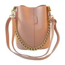 Load image into Gallery viewer, Chiara Bucket Leather Handbag | Pink Peach
