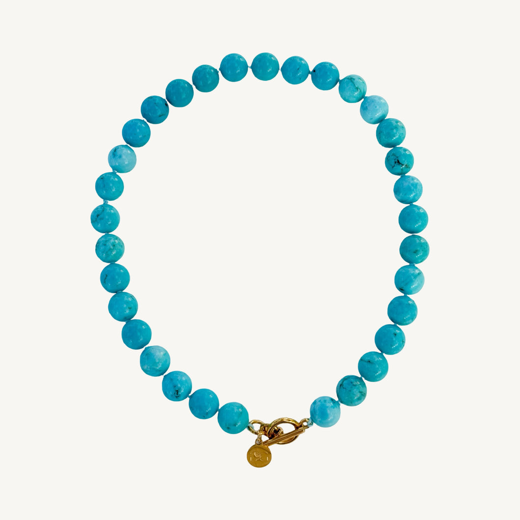 Turquoise Gemstone Knotted Necklace