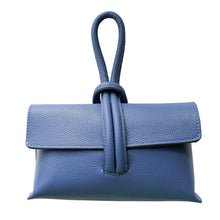 Load image into Gallery viewer, Wristlet Leather Handbag | Blue

