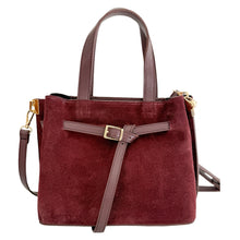 Load image into Gallery viewer, Suede Carlota Handbag | Burgundy
