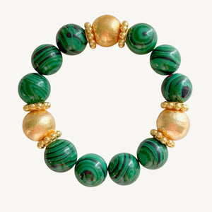 Malachite Genoveva  Bracelet I | 14 mm