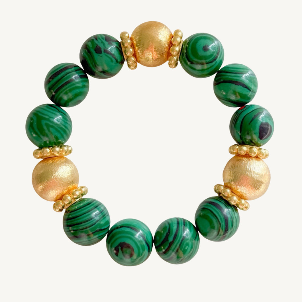 Malachite Genoveva  Bracelet I | 14 mm