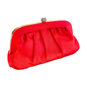 Satin Evening Handbag | Red