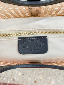 La Rochelle Cane Rattan Handbag | Black