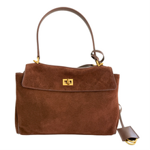 Load image into Gallery viewer, Suede Carmina Handbag | Pecan
