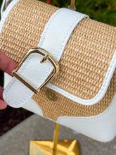 Load image into Gallery viewer, Josephine Raffia Shoulder Handbag | White
