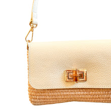Cargar imagen en el visor de la galería, Isabella Petite  Raffia Handbag | White
