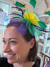 Load image into Gallery viewer, Mardi Gras Fascinator
