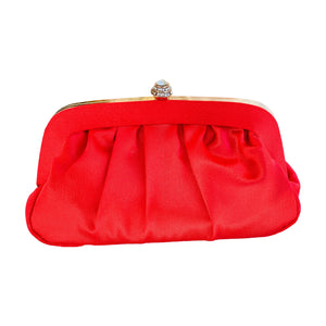 Satin Evening Handbag | Red