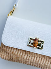 Load image into Gallery viewer, Isabella Petite  Raffia Handbag | White
