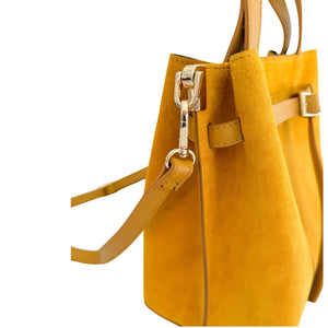 Suede Carlota Handbag | Amber