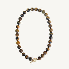 Cargar imagen en el visor de la galería, Tiger’s Eye Knotted Necklace
