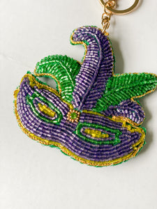 Mardi Gras Mask Keychain