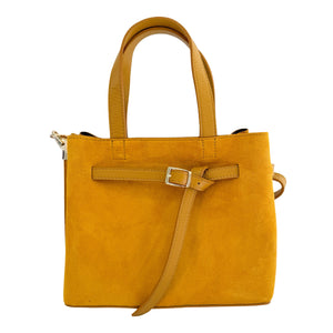 Suede Carlota Handbag | Amber