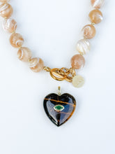 Load image into Gallery viewer, Blue Lapis Lazuli Gemstone Puffy Charm Pendant
