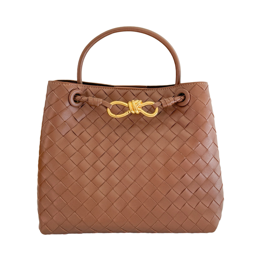 Genevieve Leather Handbag | Caramel