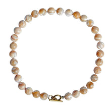 Charger l'image dans la galerie, Mother of Pearl Knotted Gemstone Necklace
