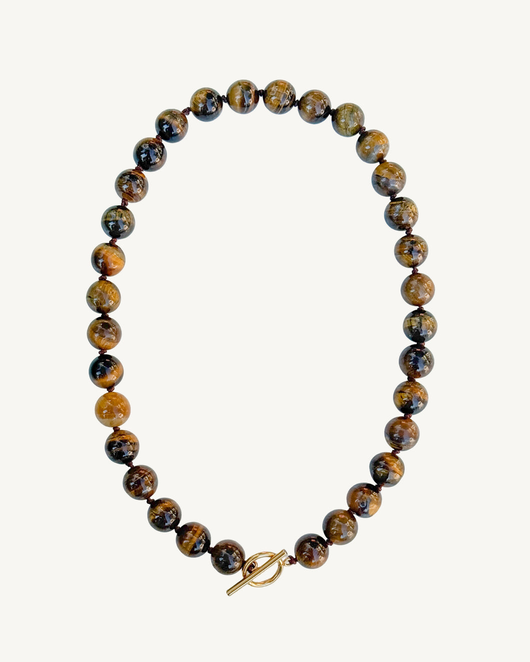 Tiger’s Eye Knotted Necklace