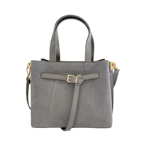 Suede Carlota Handbag | Grey