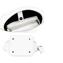 Load image into Gallery viewer, Julia Raffia and Leather Handbag | White
