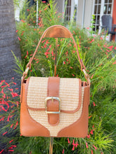Load image into Gallery viewer, Josephine Raffia Shoulder Handbag | Brown
