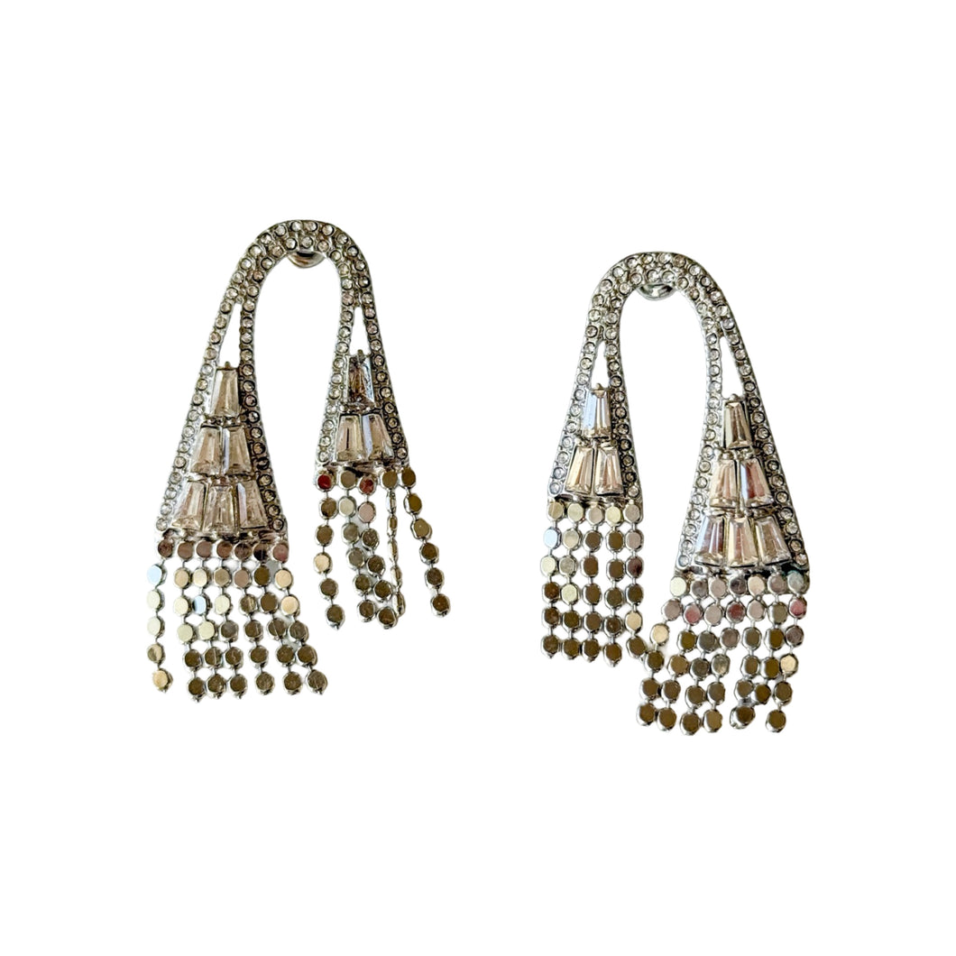 Season of Sparkle Silver Arch Earrings