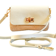 Cargar imagen en el visor de la galería, Isabella Petite  Raffia Handbag | Ivory

