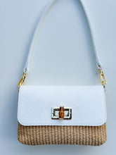 Load image into Gallery viewer, Isabella Petite  Raffia Handbag | White
