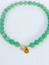 Load image into Gallery viewer, Green Aventurine Gemstone Knotted Necklace
