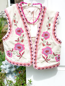 Penelope Embroidered Vest