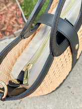 Load image into Gallery viewer, La Rochelle Cane Rattan Handbag | Black
