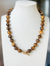 Load image into Gallery viewer, Tiger’s Eye Knotted Necklace
