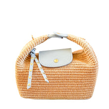 Cargar imagen en el visor de la galería, Sicily Raffia Handbag | Carolina Blue
