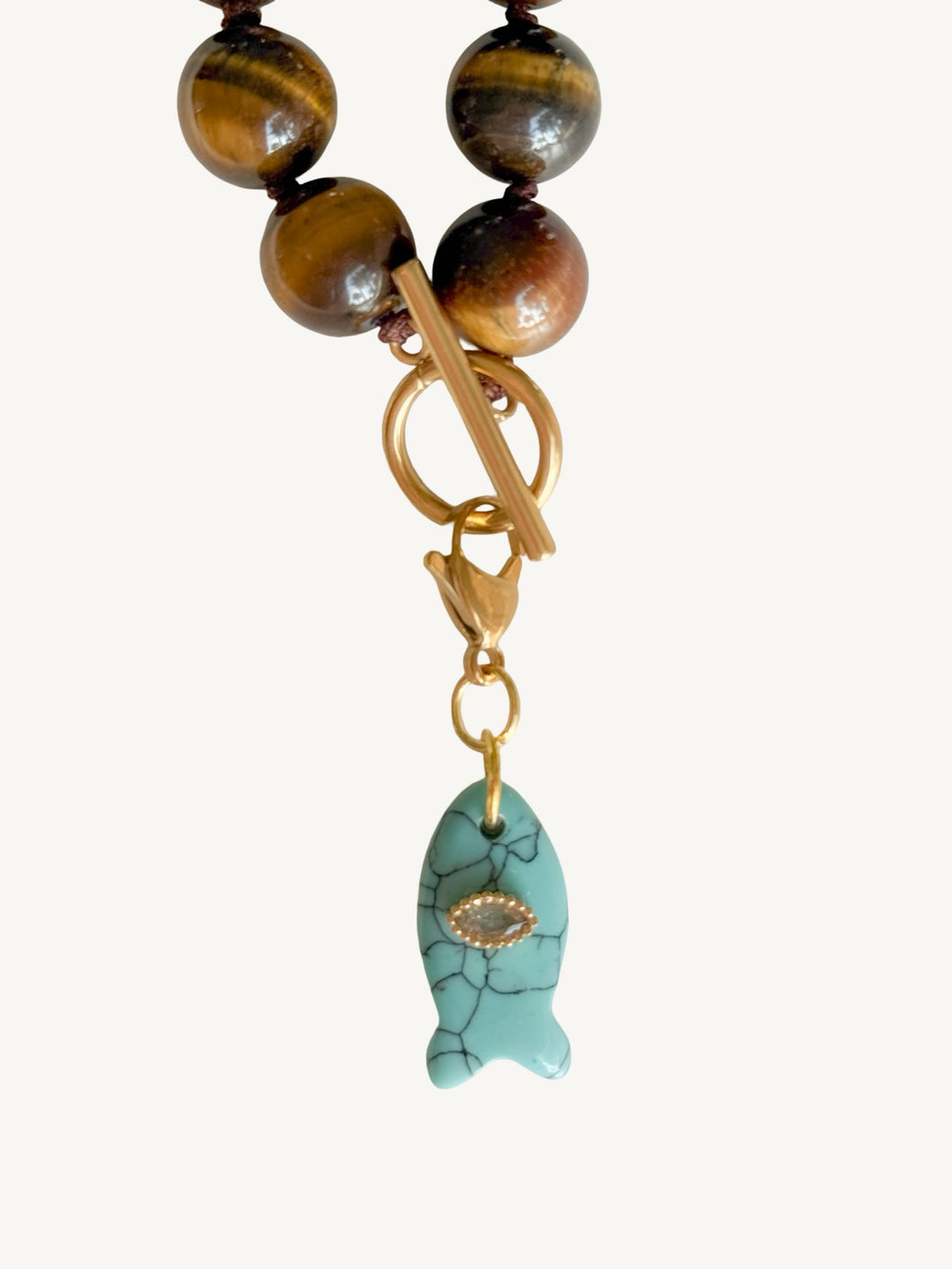 Fish Turquoise Pendant